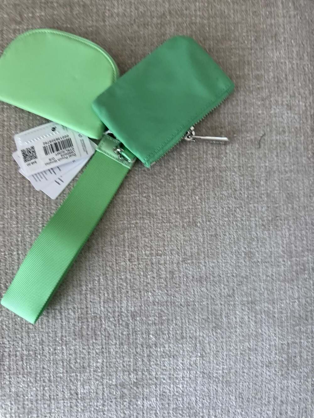 Lululemon Dual Pouch Wristlet Citra Lime / Sonic Mint - Picture 3 of 3
